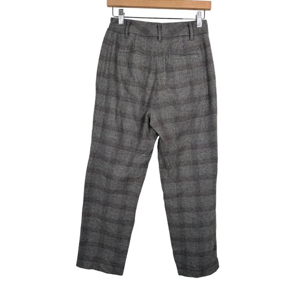 Wilfred Wool‎ cashmere blend cropped plaid trousers preppy sz 4 - Picture 4 of 10